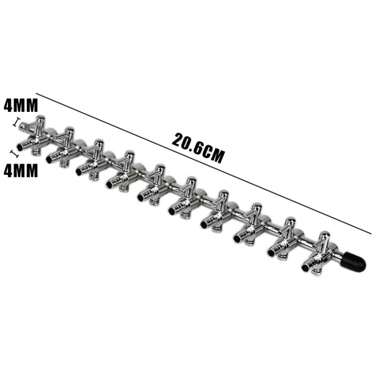 Fish Tank Oxygen Pipe Stainless Steel Distributor Oxygen Regulating Valve, Specification: Ten Heads - Air Pumps by buy2fix | Online Shopping UK | buy2fix