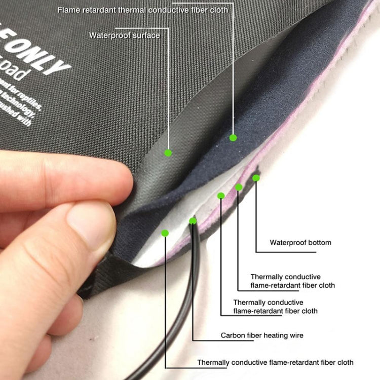 Knowing Climbing Pet Thermostat Time Switch Thermostatic Waterproof USB Heating Pad, Specification: Three-speed Temperature Control, Size:S - Reptile Supplies by buy2fix | Online Shopping UK | buy2fix
