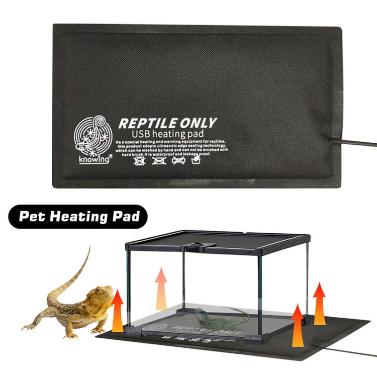 Knowing Climbing Pet Thermostat Time Switch Thermostatic Waterproof USB Heating Pad, Specification: Three-speed Temperature Control, Size:M - Reptile Supplies by buy2fix | Online Shopping UK | buy2fix
