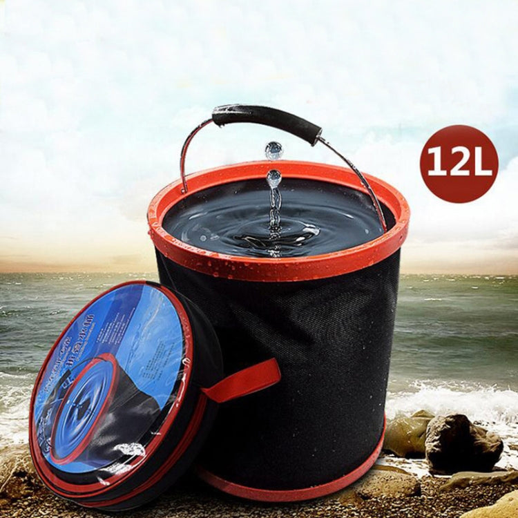 12L Car Washing Folding Telescopic Bucket Car Household Multifunctional Outdoor Portable Bucket by buy2fix