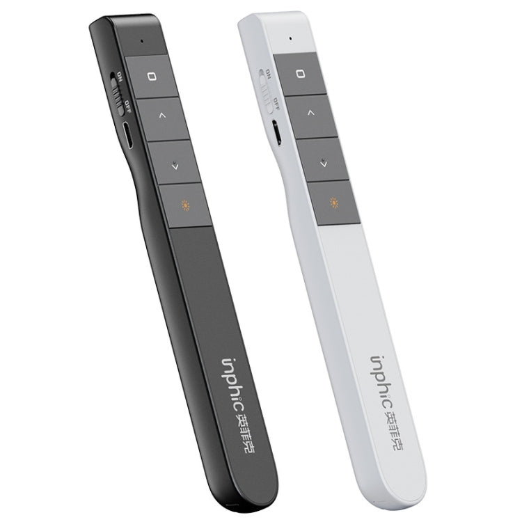 Inphic PL1 Wireless Pointer Laser Remote Control Pen Office PPT Flip Pen Multimedia Projection Red Laser Pen, Colour: Battery Black - by Inphic | Online Shopping UK | buy2fix