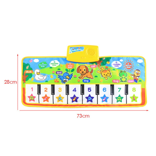 Piano Musical Touch Carpet Children Early Education Music Keyboard Playmat by buy2fix