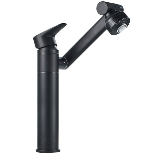 Universal Swivel Faucet Bathroom Hot & Cold Dual-Out Mode Faucet, Specification: High HT-90560-1 by buy2fix