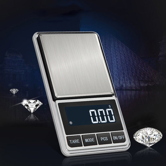 Kitchen Stainless Steel Mini Portable Scale High Precision Jewelry Scale Electronic Scale, Specification: 100g/0.01g by buy2fix