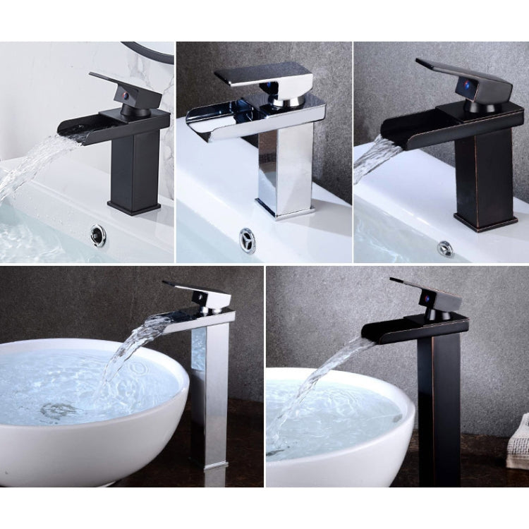 Bathroom Wide Mouth Faucet Square Sink Single Hole Basin Faucet, Specification: HT-81566 Wide-mouth Short Type by buy2fix