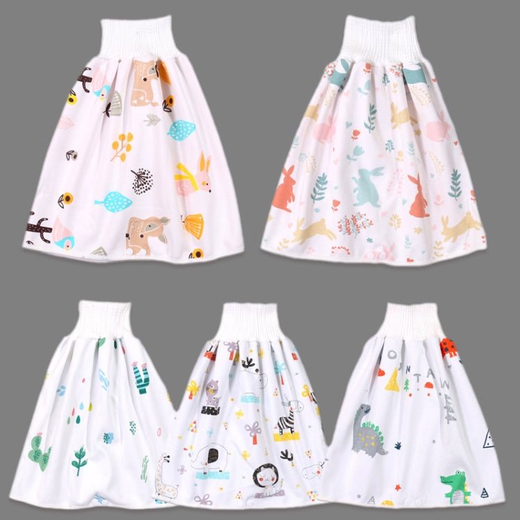 Baby Water-Proof And Leak-Proof Cloth Diapers Children Washable Cotton Cloth Bed-Wetting Skirt Pants, Colour: L(Ice World) by buy2fix