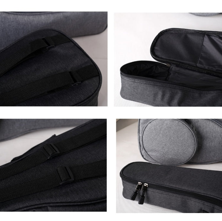 UK-12 23 Inch Ukulele Storage Bag Plus Cotton Padded Anti-Fall Backpack(Light Grey) - Storage Bags by buy2fix | Online Shopping UK | buy2fix