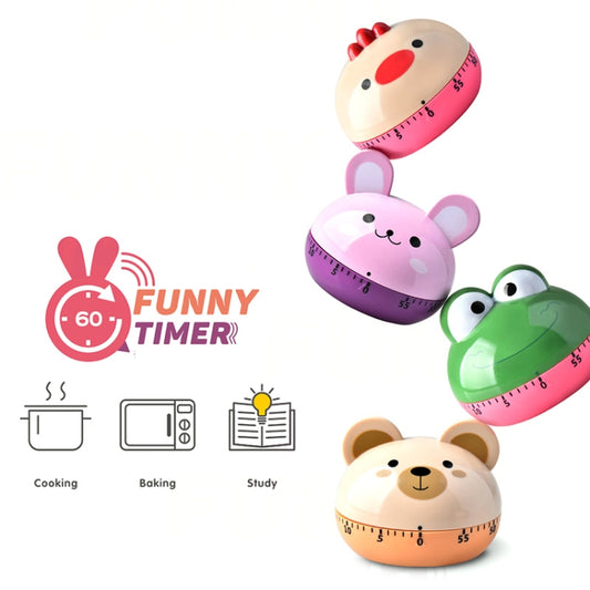 Kitchen Mechanical Timer Cartoon 60 Minutes Timer Baking Cooking Reminder(Frog) by buy2fix