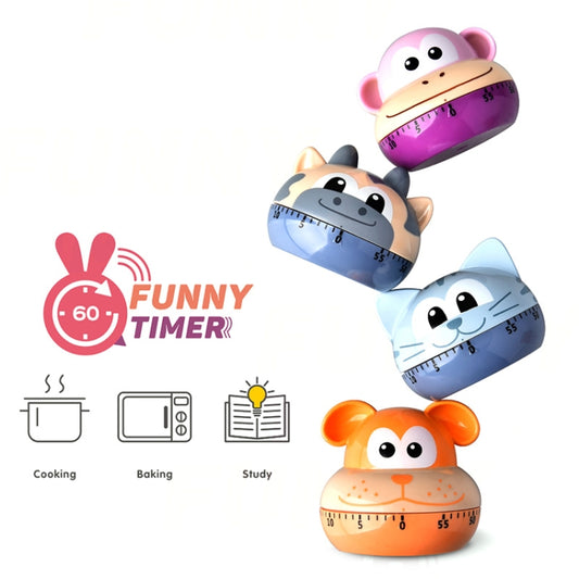 Kitchen Mechanical Timer Cartoon 60 Minutes Timer Baking Cooking Reminder(Puppy) by buy2fix