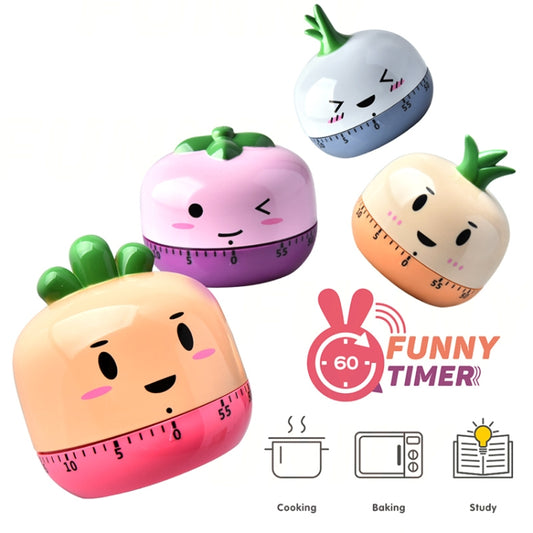 Kitchen Mechanical Timer Cartoon 60 Minutes Timer Baking Cooking Reminder(Tomato) by buy2fix
