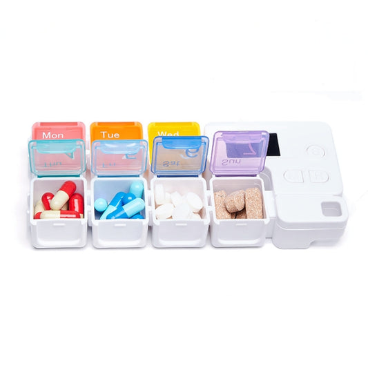 TF-248 7-Cell Smart Timing Reminder Plastic Pill Box Pill Storage Box(Colorful) by buy2fix