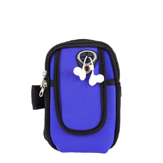 Running Mobile Phone Arm Bag Sports Mobile Phone Arm Sleeve(Navy Blue) - Other by buy2fix | Online Shopping UK | buy2fix