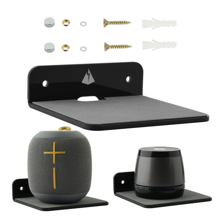 Bluetooth Speaker Wall Storage Bracket Bedside Speaker Phone Charging Bracket(Black) - Speaker Bracket by buy2fix | Online Shopping UK | buy2fix
