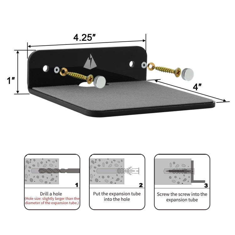 Bluetooth Speaker Wall Storage Bracket Bedside Speaker Phone Charging Bracket(Transparent) - Speaker Bracket by buy2fix | Online Shopping UK | buy2fix