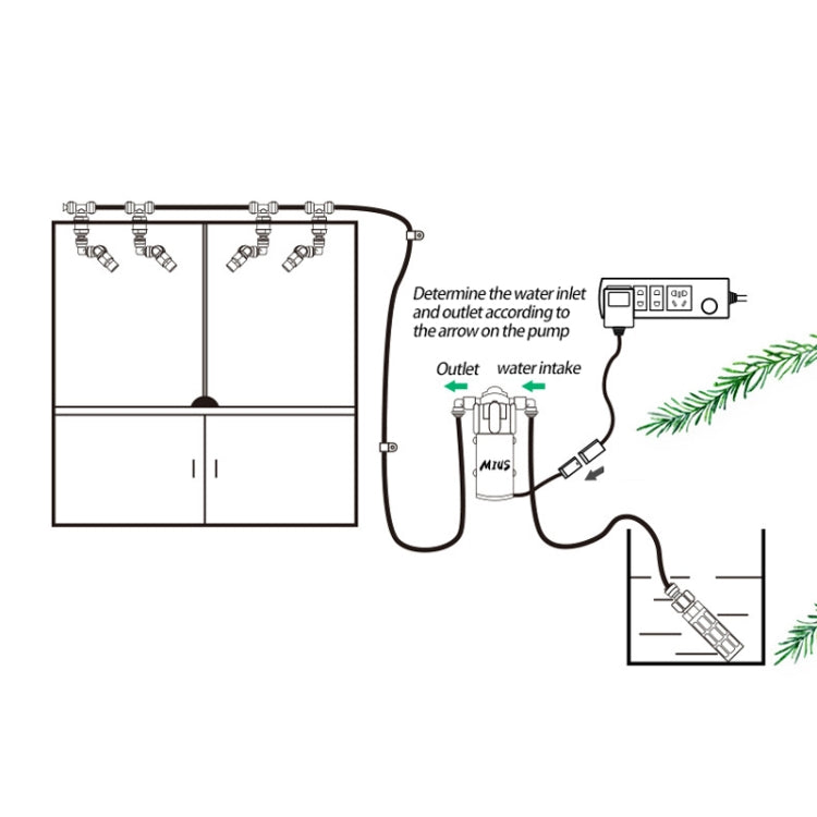 MIUS Simulated Rainfall Rainforest Ecological Mini Spray Atomization Humidification Pump, CN Plug - Fish Tanks & Accessories by MIUS | Online Shopping UK | buy2fix