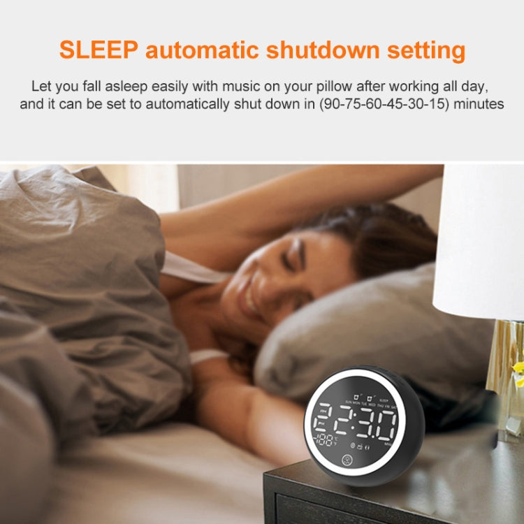 X10 Multifunctional Bluetooth Speaker LED Night Light Alarm Clock Bluetooth Speaker, Support TF Card & AUX & FM Radio, Specification: US Plug(Black) - Desktop Speaker by buy2fix | Online Shopping UK | buy2fix