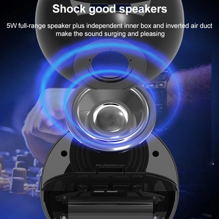 X10 Multifunctional Bluetooth Speaker LED Night Light Alarm Clock Bluetooth Speaker, Support TF Card & AUX & FM Radio, Specification: UK Plug(White) - Desktop Speaker by buy2fix | Online Shopping UK | buy2fix