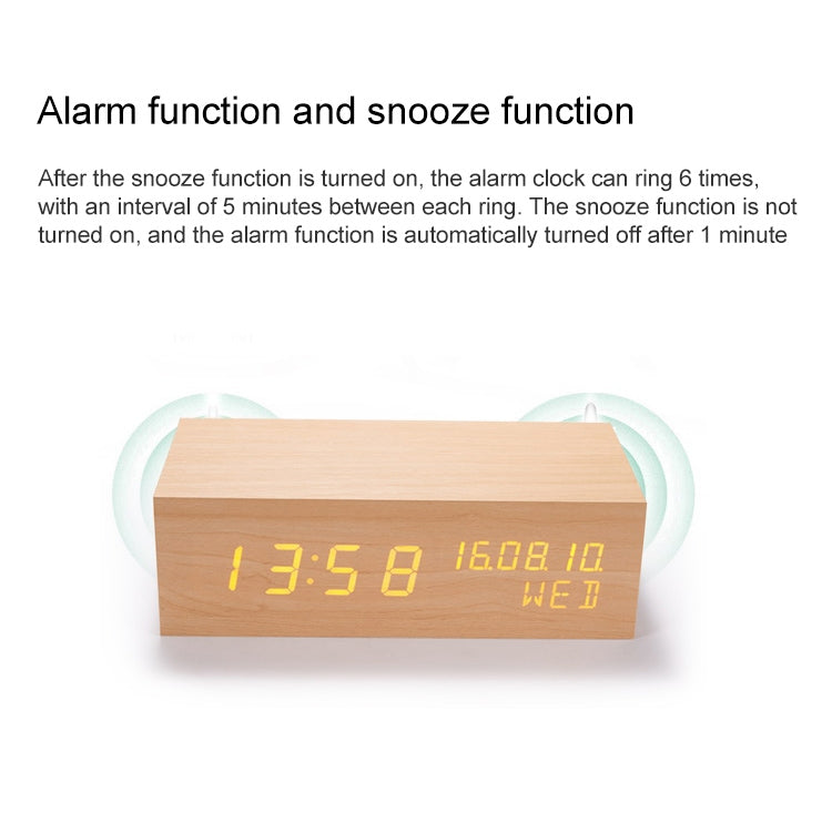 Wooden Clock Bluetooth Speaker(Bluetooth Audio Quality) - Desktop Speaker by buy2fix | Online Shopping UK | buy2fix