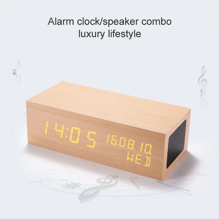Wooden Clock Bluetooth Speaker(Bluetooth Audio Quality) - Desktop Speaker by buy2fix | Online Shopping UK | buy2fix