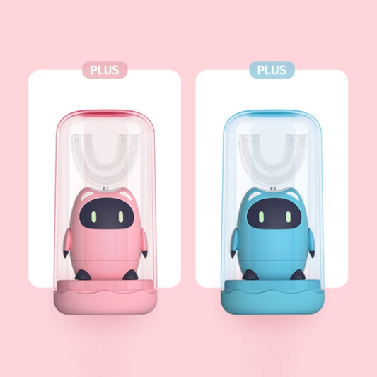 Lanbeibei Children U-Shaped Automatic Electric Toothbrush 6-12 Years Old Plus Version (Pink) by buy2fix