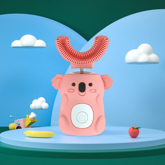 Children Mouth Electric Toothbrush U-Shaped Sonic Smart Electric Toothbrush(Pink) by buy2fix