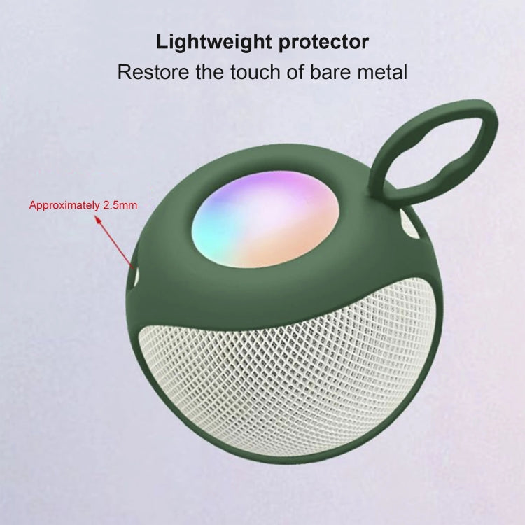Speaker Protective Cover Home Audio Soft Silicone Protective Case For Apple HomePod Mini(Dark Green) - Protective Case by buy2fix | Online Shopping UK | buy2fix