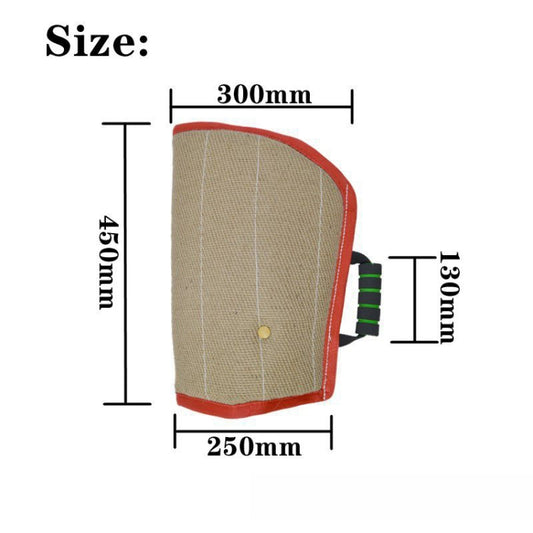 Red Twill Jute Training Dog Bite Sleeve Open Sleeve Protector Pet Products by buy2fix