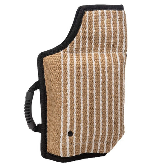 Dog Training Black-Edged Rough-Grained Jute Fluttering Sleeves Protector by buy2fix