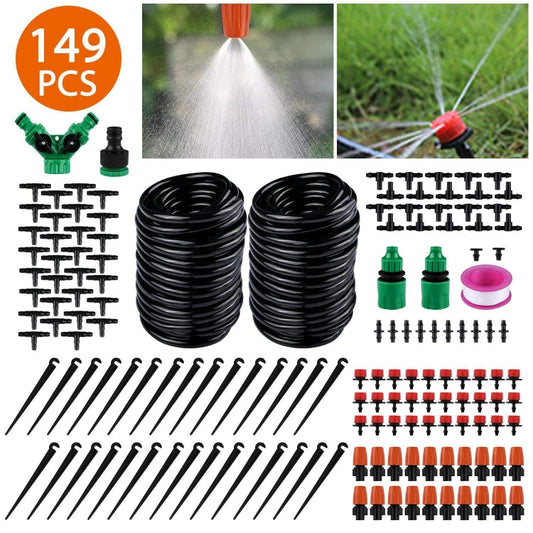 149 In 1 30m Adjustable Dripper DIY Automatic Watering Device Drip Irrigation Kit by buy2fix