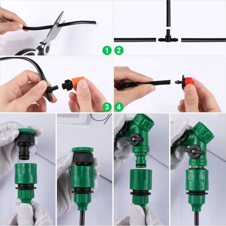 149 In 1 30m Adjustable Dripper DIY Automatic Watering Device Drip Irrigation Kit by buy2fix