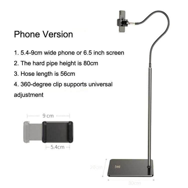 SSKY L6 Bedside Sofa Live Landing Phone Tablet Computer Bracket, Style: Phone Version (Black) - Lazy Bracket by SSKY | Online Shopping UK | buy2fix