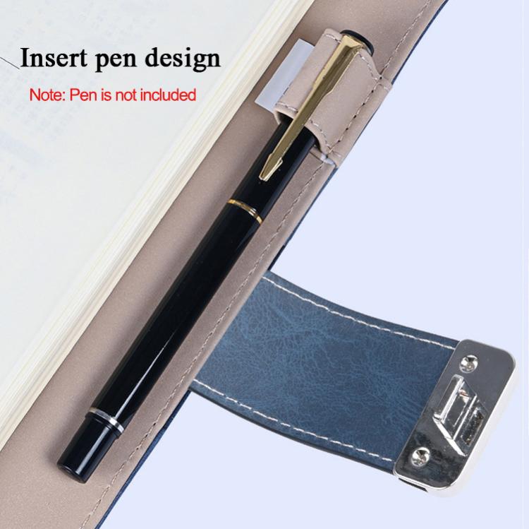 A5 Multi-Function Fingerprint Unlocking Notebook Can Record 10 Fingerprints, Specification: Only With Fingerprint Lock(Cowhide Black) - Notebooks by buy2fix | Online Shopping UK | buy2fix