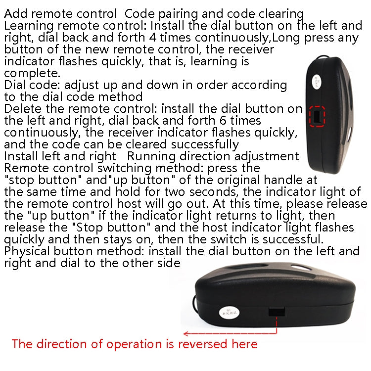Electric Garage Door Controller Rolling Door Roll Gate Remote Control Plug-Chain Motor Receiver - Universal by buy2fix | Online Shopping UK | buy2fix