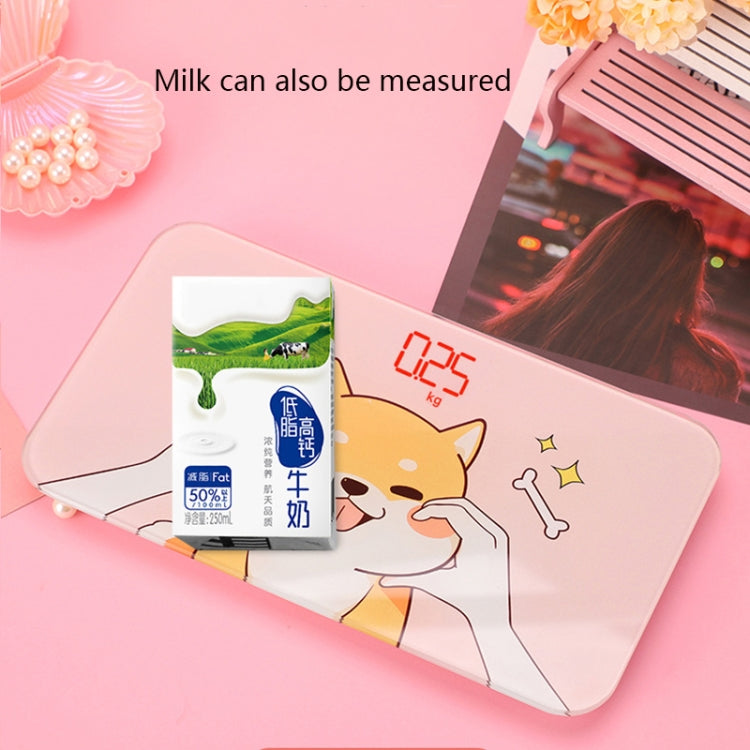 ZJ25 Mini Cartoon Weight Scale Home Accurate Portable Human Body Scale Charging(Blue Whale) by buy2fix