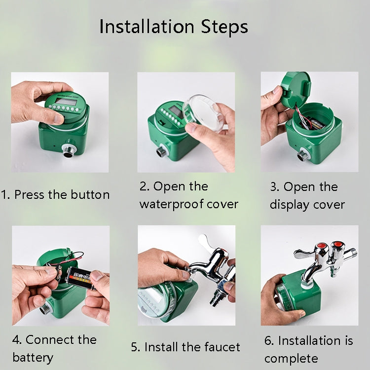 RUAMEA BQ08 Automatic Water Sprayer Micro-Spray Droplets Automatic Sprinkling Timing Irrigation With Rain Sensor Function by buy2fix