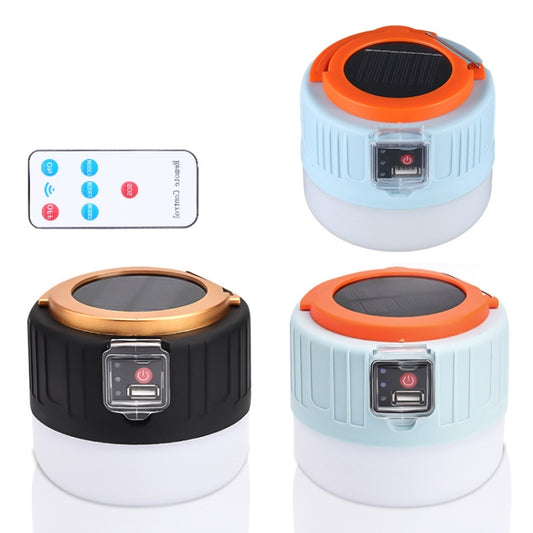 Solar Camping Light Household Outdoor LED Lighting Bulb Light, Style: 508 Remote Control (Blue Orange) by buy2fix