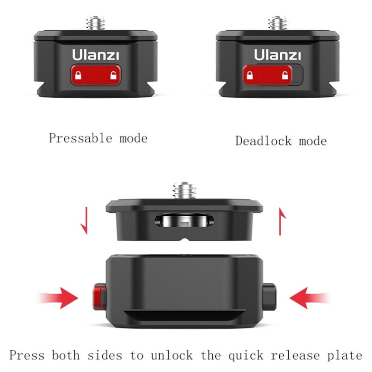 Ulanzi Claw SLR Mirrorless Sports Camera Quick Release System 2333 Aka Quick Release Plate - by Ulanzi | Online Shopping UK | buy2fix