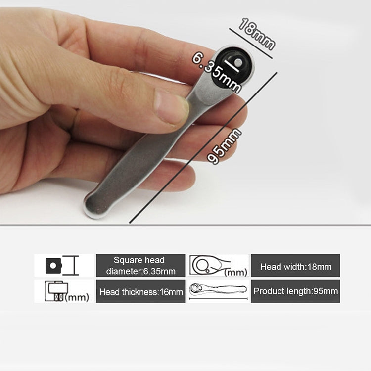 Portable Mini Single-Ended Torque Rachet Wrench Spanner Hand Repair Tools by buy2fix