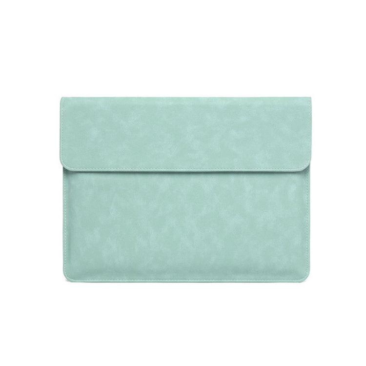 Horizontal Sheep Leather Laptop Bag For Macbook Air/ Pro 13.3 Inch A1466/A1369/A1502/A1425(Liner Bag Fruit Green) - Protective Bags by buy2fix | Online Shopping UK | buy2fix