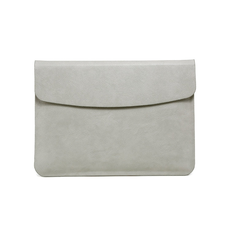 Horizontal Litchi Texture Laptop Bag Liner Bag For MacBook 15.4 Inch A1398(Liner Bag Gray) - Protective Bags by buy2fix | Online Shopping UK | buy2fix