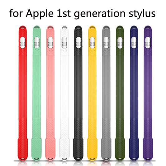 5 PCS Stylus Silicone Protective Case For Apple Pencil 1(Blue) by buy2fix