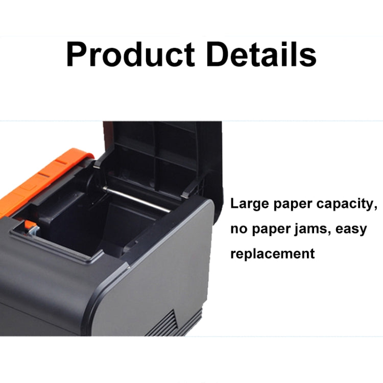 Xprinter XP-T58L 58mm Supermarket Cashier Receipt Thermal Printer, Spec: USB Port(EU Plug) - Receipt Printers by Xprinter | Online Shopping UK | buy2fix