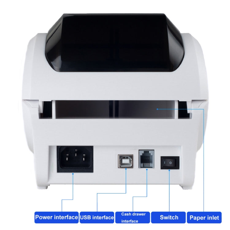 Xprinter XP-320B 80mm Thermal Barcode Supermarket Cashier Label Printer, Spec: USB+Bluetooth(UK Plug) - Receipt Printers by Xprinter | Online Shopping UK | buy2fix