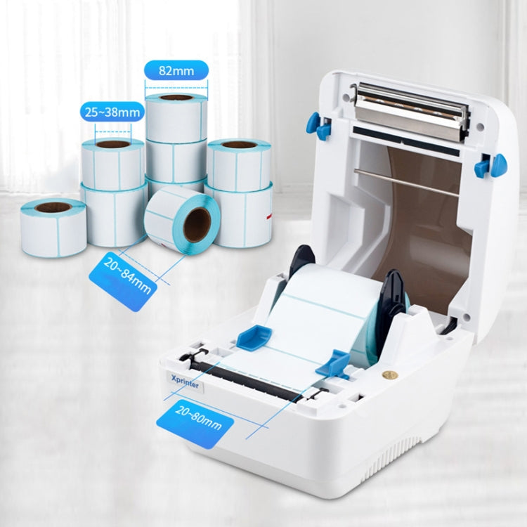 Xprinter XP-320B 80mm Thermal Barcode Supermarket Cashier Label Printer, Spec: USB+Bluetooth(UK Plug) - Receipt Printers by Xprinter | Online Shopping UK | buy2fix