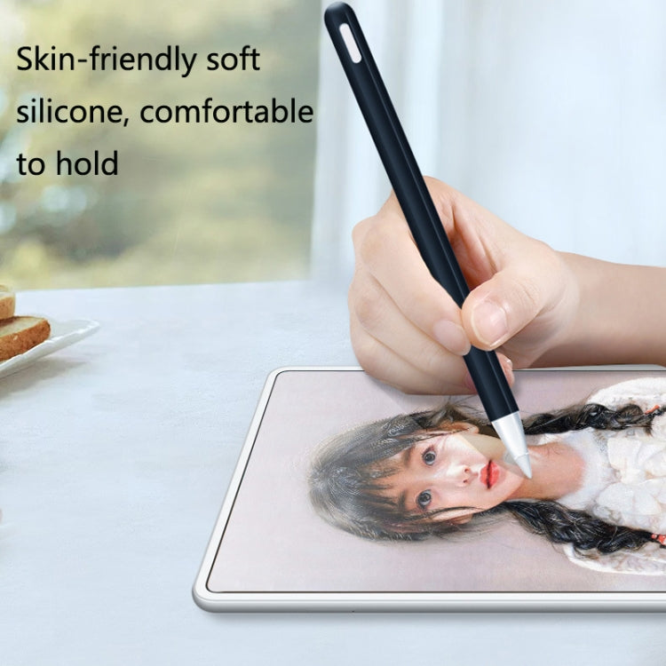 2 Sets 3 In 1 Stylus Silicone Protective Cover + Two-Color Pen Cap Set For Huawei M-Pencil(Lavender Purple) by buy2fix