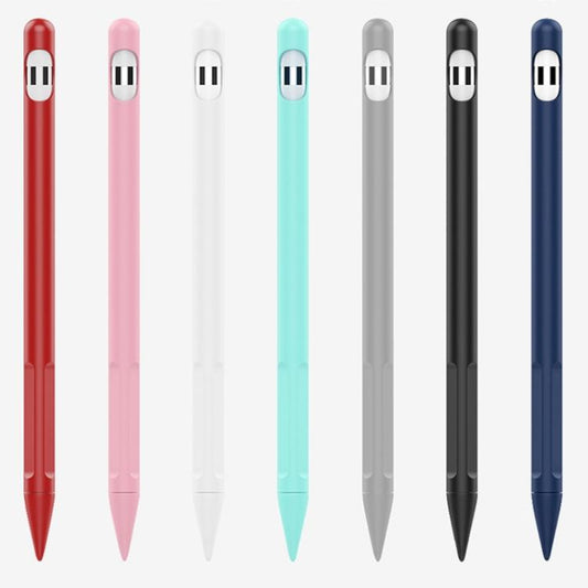 2 Sets 4 In 1 Stylus Silicone Protective Cover + Anti-Lost Rope Set For Apple Pencil 1(Red) by buy2fix