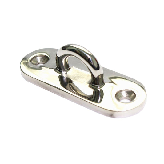 316 Stainless Steel Oval Boat Plate Seat Hand Rowing Boat Fixed Seat Accessories, Specification: 88mm by buy2fix