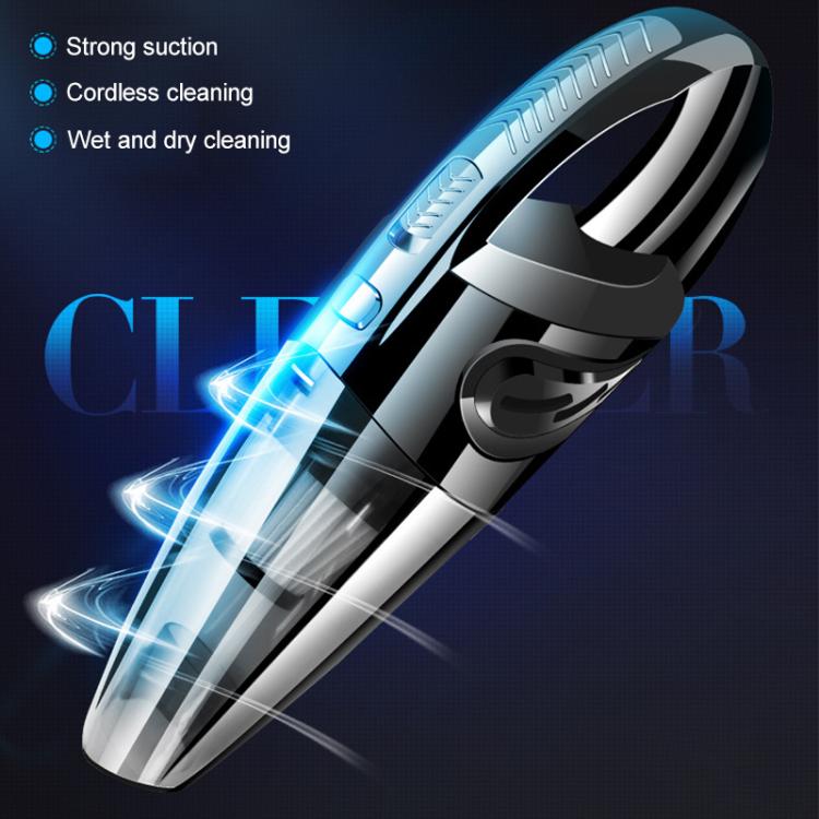 Wet And Dry Handheld High-Power Portable Car Vacuum Cleaner R-6052C Vacuum Cleaner with USB Cable (Black) - Vacuum Cleaner by buy2fix | Online Shopping UK | buy2fix