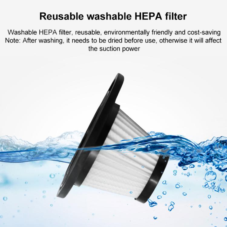 Wet And Dry Handheld High-Power Portable Car Vacuum Cleaner R-6052C Vacuum Cleaner with USB Cable (Black) - Vacuum Cleaner by buy2fix | Online Shopping UK | buy2fix