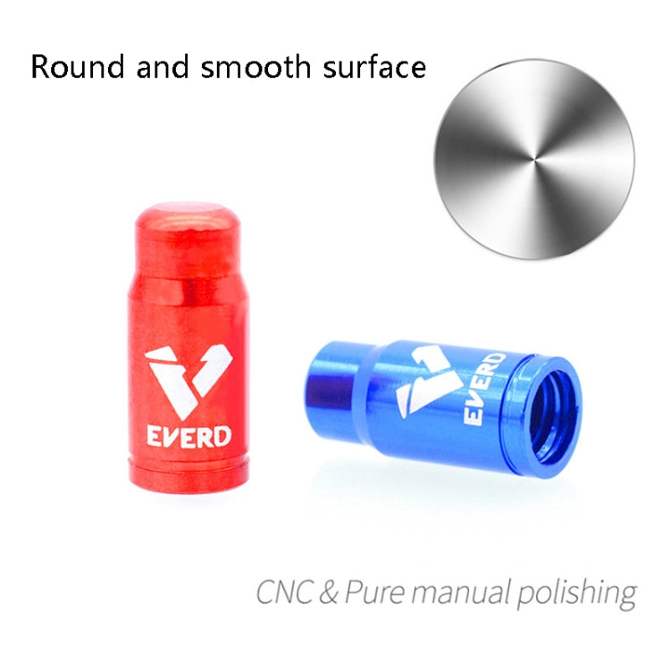 10 PCS EVERD ZH419 Mountain Road Bike Aluminum Alloy Air Mouth Cap Car Tire Dust Door Cover, Colour: Schrader (Blue) - Tire Valve Caps by buy2fix | Online Shopping UK | buy2fix